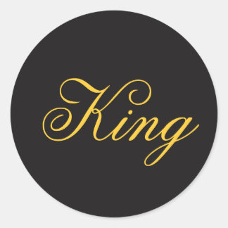 Redonda King Pegatina