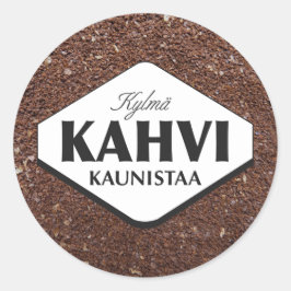 Redonda Kylmä Kahvi Kaunistaa Pegatina 3