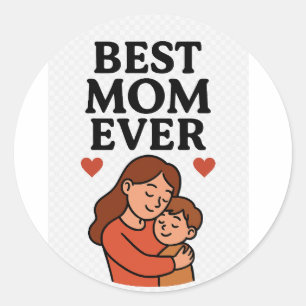 Redonda La mejor mamá, Pegatina muy amable con mamá