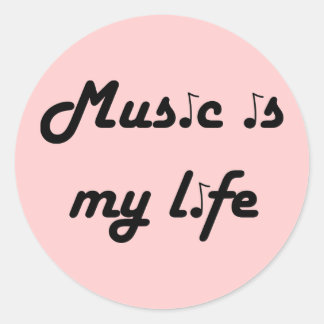 Redonda La música es Pegatina de mi vida