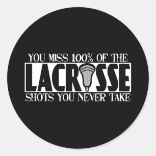 Redonda Lacrosse A NeverShoot Pegatina