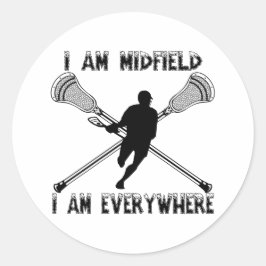 Redonda Lacrosse Midfield Everywhere Pegatina