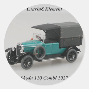 Redonda Laurin&Klement Skoda 110 Combi 1927 Pegatina