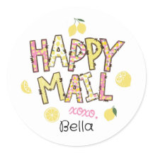 Lemon happy mail pegatina