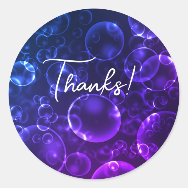 Redonda Lentes azules, pegatina de corazón bokeh (Anverso)