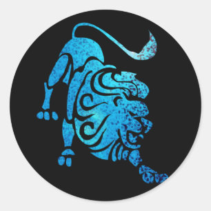 Redonda Leo el pegatina de la constelación