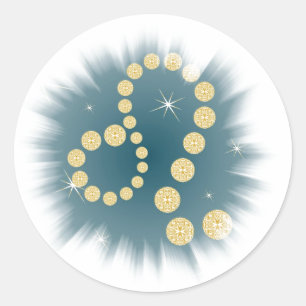 Redonda León el 23. julio hasta el 22. agosto pegatina