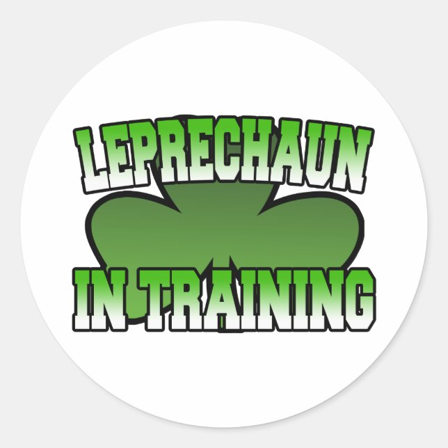 Redonda Leprechaun en el Pegatina de Formación (Anverso)