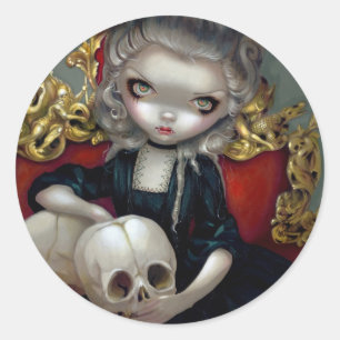 Redonda "Les Vampires: Les Crânes" Pegatina