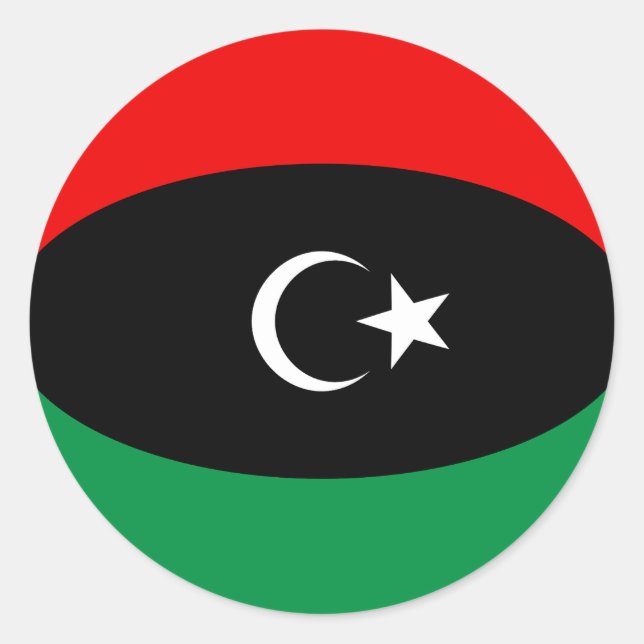 Redonda Libia: Pegatina de la bandera azul (Anverso)