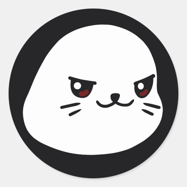 Redonda Lil Sappys CUTE PERO PELIGROSO Pegatina (BB) (Anverso)