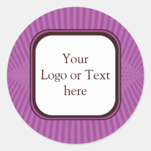 Redonda Lilac Spring Rays Pegatina