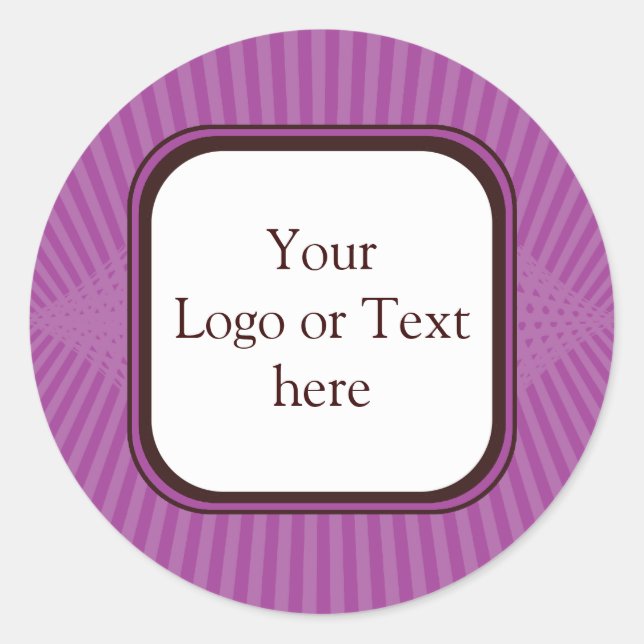 Redonda Lilac Spring Rays Pegatina (Anverso)