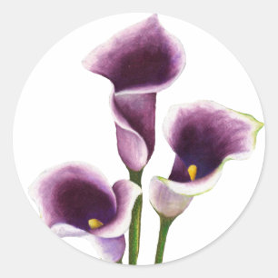 Redonda Lily Art Pegatina