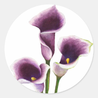 Redonda Lily Art Pegatina