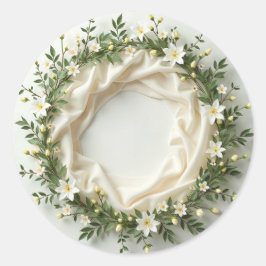 Redonda Lily Bridal Wreath Pegatina