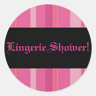 Redonda Lingerie Shower Pegatina