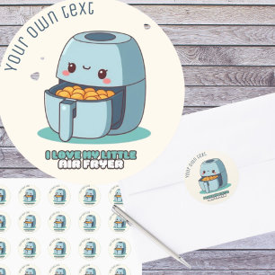 Redonda Little airfryer air fryer kawaii Pegatina