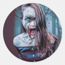 Llanto de miedo Pegatina perturbadoramente único