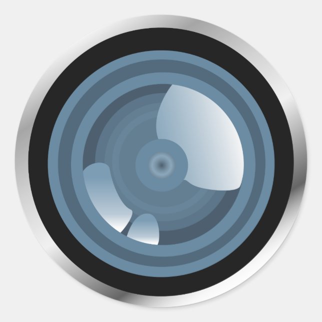 Redonda ¡Lo tengo! Pegatina de lentes de cámara (Anverso)