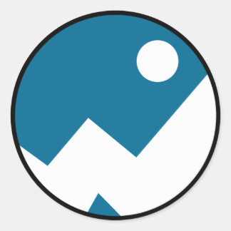 Redonda logo de funklord - Pegatina azul