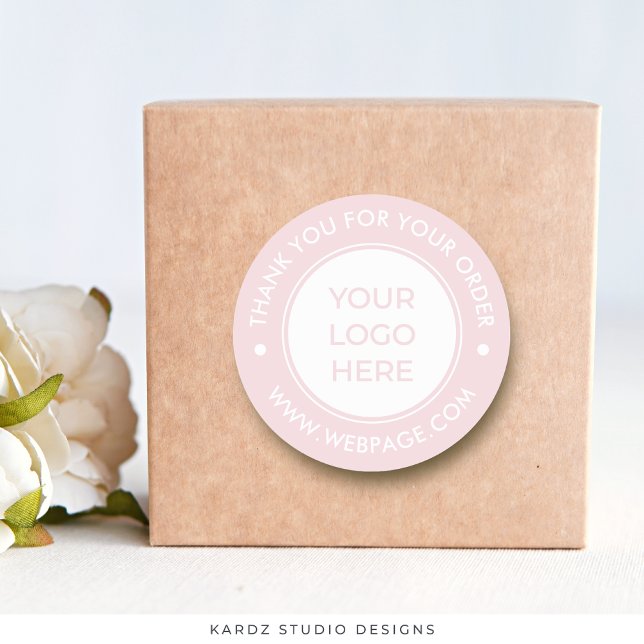 Redonda Logo de PInk Gracias por tu Pegatina de la ronda d (Subido por el creador)