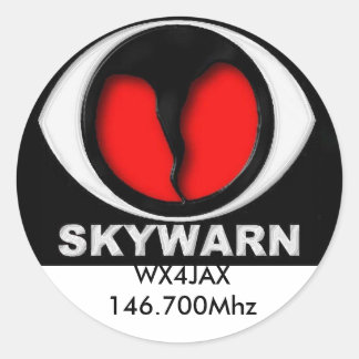 Redonda logotipo de skyadvierte, Pegatina