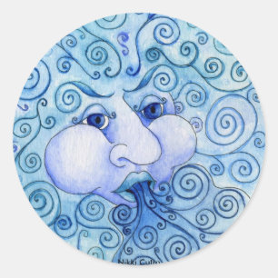 Redonda Los elementos - Pegatina aéreo