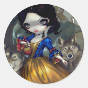 Redonda "Loup-Garou: Pegatina de Blanche Neige"