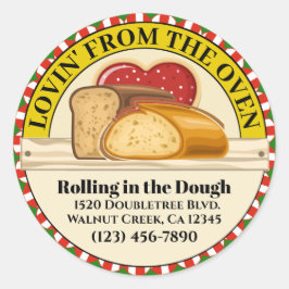 Redonda Lovin' de la Pegatina de alimentos para hornos