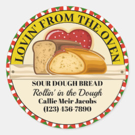 Redonda Lovin' de la Pegatina de alimentos para hornos