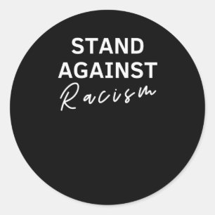 Redonda Lucha contra el racismo Pegatina antirracismo