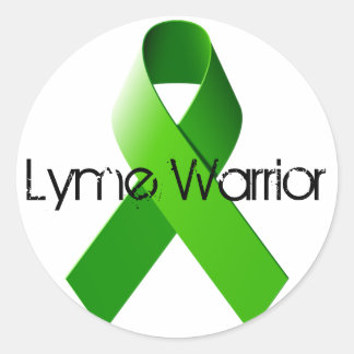 Redonda Lyme Warrior Pegatina
