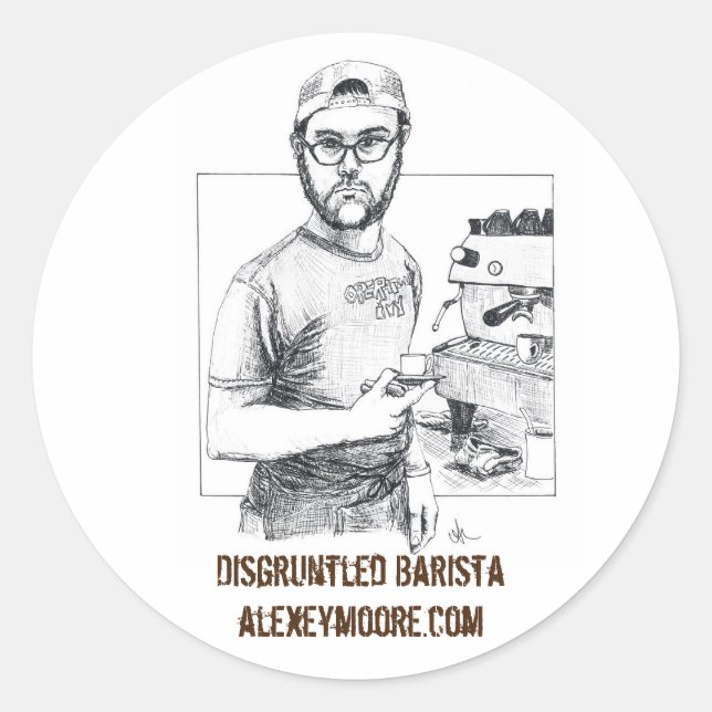 Redonda Mad Matt Pegatina (Anverso)