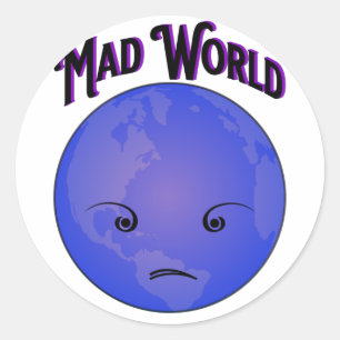Redonda Mad - Mundo - Pegatina