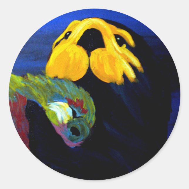 Redonda maddona pegatina (Anverso)