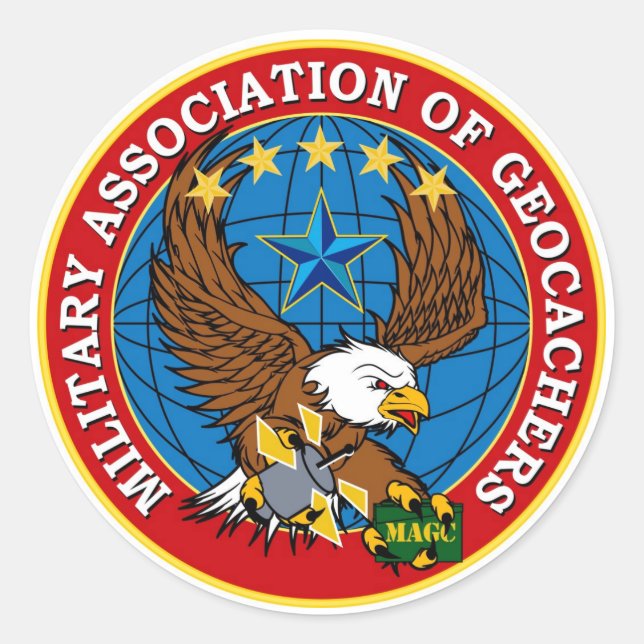 Redonda MAGC Scream Eagle Pegatina (Anverso)