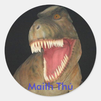 Redonda Maith Thú Dinosaur Reward pegatina