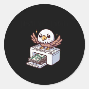 Redonda Make Money Mueve al Pegatina del águila