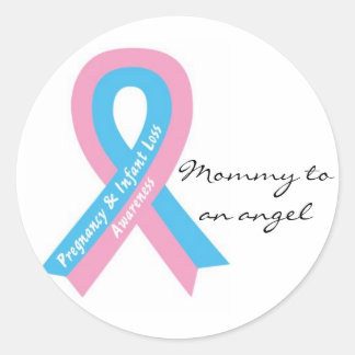 Redonda Mamá a un Pegatina ángel