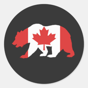 Redonda MAMA CANADA T-Shirt Classic Round Pegatina