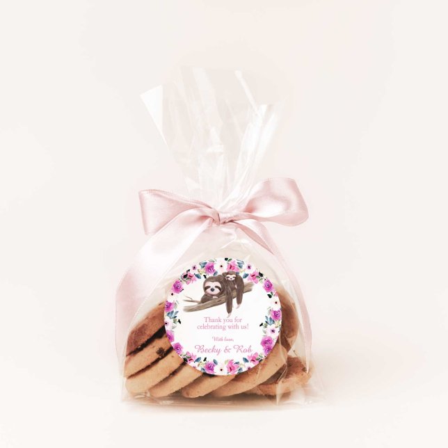 Redonda Mamá y Baby Sloth gracias Pegatina de Ronda (Subido por el creador)