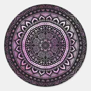 Redonda Mandala pegatina
