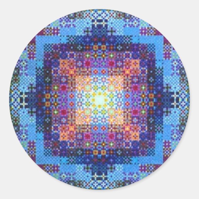 Redonda Mandala, Pegatina de Alegría y Felicidad (Anverso)