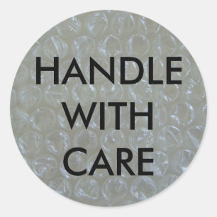 Redonda Manejar con el Pegatina de atención