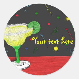 Redonda ¡Margarita! Pegatina