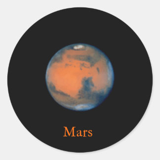 Redonda Mars Pegatina