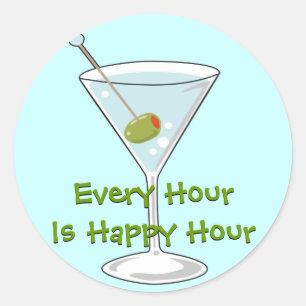 Redonda Martini Pegatina