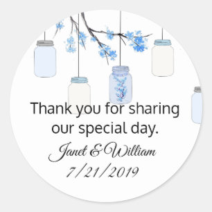 Redonda Mason Jar escribe sobre el Pegatina favorito de la