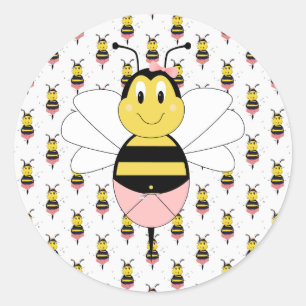 Redonda MayBee Bumble Bee Pegatina